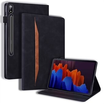 Voor Samsung Galaxy Tab S9 FE / S9 / S8 / S7 PU Lederen Business Portemonnee Beschermhoes met Standaard, Schokbestendige Cover en Pennenhouder