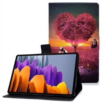 Voor Samsung Galaxy Tab S7 T870/Galaxy Tab S8 X700 X706 Anti-drop Patroon Afdrukken Leren Tablet Hoes Beschermhoes