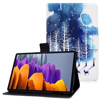 Voor Samsung Galaxy Tab S7 T870/Galaxy Tab S8 X700 X706 Anti-drop Patroon Printen Leren Tablet Hoes Beschermhoes