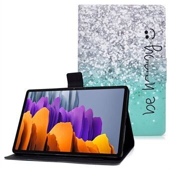 Voor Samsung Galaxy Tab S7 T870/Galaxy Tab S8 X700 X706 Anti-drop Patroon Afdrukken Lederen Tablet Hoesje Beschermhoes