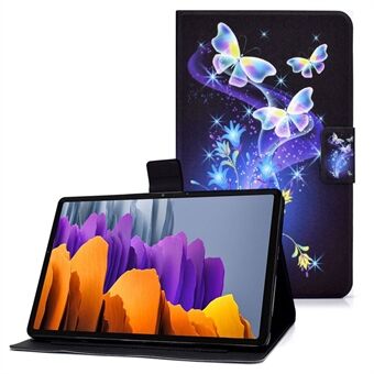 Voor Samsung Galaxy Tab S7 T870/Galaxy Tab S8 X700 X706 Anti-drop Patroonprint Leren Tablethoes Beschermhoes