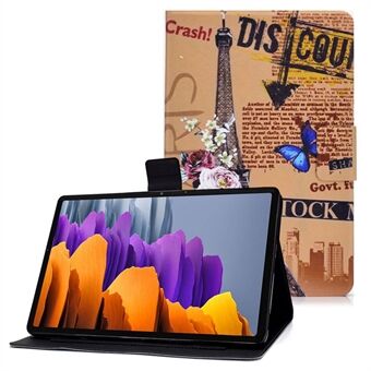 Voor Samsung Galaxy Tab S7 T870/Galaxy Tab S8 X700 X706 Anti-drop Patroon Afdrukken Leren Tablethoes Beschermhoes