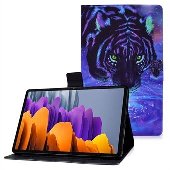 Voor Samsung Galaxy Tab S7 T870/Galaxy Tab S8 X700 X706 Anti-valpatroon Afdrukken Lederen Tablet Hoesje Beschermhoes