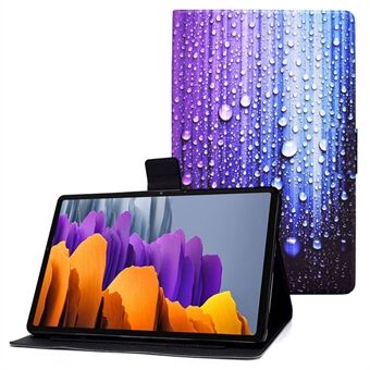 Voor Samsung Galaxy Tab S7 T870/Galaxy Tab S8 X700 X706 anti-valpatroon afdrukken leren tablet hoesje beschermhoes