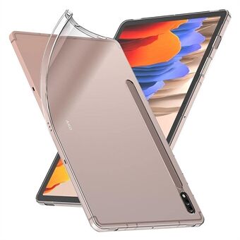 Voor de Samsung Galaxy Tab S7 / S8 HD Transparante Beschermhoes Ultra-dun TPU Tablethoesje met Pennensleuf.