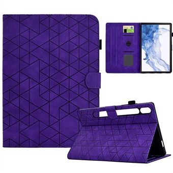 Voor Samsung Galaxy Tab S8 X700 X706 / Tab S7 T870 T875 Hoesje met Patroon Gedrukt PU Leren Tablet Cover