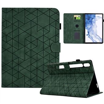 Voor Samsung Galaxy Tab S8 X700 X706 / Tab S7 T870 T875 hoesje met ingeprint patroon, gemaakt van PU-leer, tablet cover.