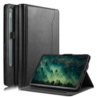 Voor Samsung Galaxy Tab S7 T870 T875 / Tab S8 / Tab S9 X710 / Tab S9 FE X510 Hoesje met draaibare standaard en lederen tabletcover.