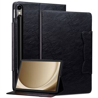 Voor Samsung Galaxy Tab S9 / Tab S9 FE / Tab S8 / Tab S7 Hoesje van Leer Tablet Cover met Kaartzakje