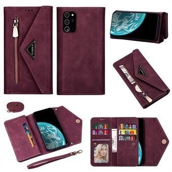 Zipper Cover korte/lange riem voor Samsung Galaxy Note20 Ultra/Note20 Ultra 5G