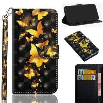 Patroonafdrukken Lichtvlekdecor Lederen hoes voor Samsung Galaxy Note20 Ultra / Note20 Ultra 5G