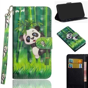 Patroonafdrukken Lichtvlekdecor Lederen hoes voor Samsung Galaxy Note20 Ultra / Note20 Ultra 5G