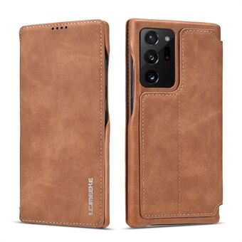 LC.IMEEKE Retro Stijl Lederen Kaarthouder Cover voor Samsung Galaxy Note20 Ultra / Note20 Ultra 5G