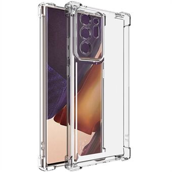 IMAK UX-4 Serie voor Samsung Galaxy Note20 Ultra 5G / Note20 Ultra Hoes Rechte Frame Vier Hoek Schokbestendige Transparante TPU Bescherming