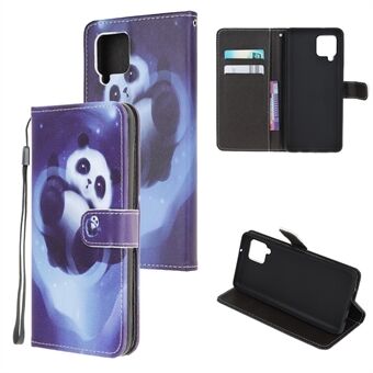 Nieuw Case Printing Cross Texture Stand Leather Cover voor Samsung Galaxy A42 5G