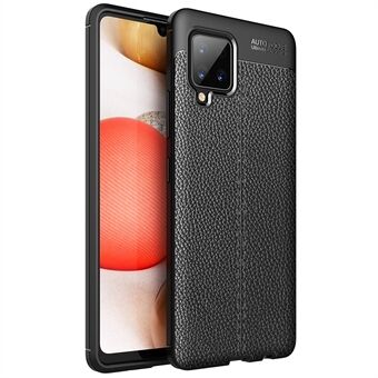 Litchi Texture Soft TPU mobiel hoesje voor Samsung Galaxy A42 5G