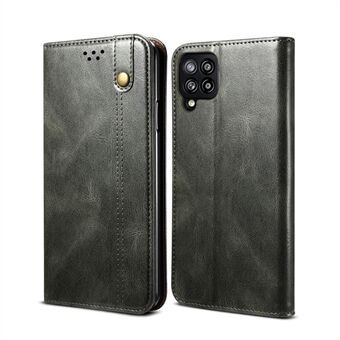 Waxy Crazy Horse Texture TPU + PU lederen hoes voor Samsung Galaxy A42 5G