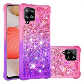 Kleurverloop Glitter Quicksand TPU-telefoonhoesje voor Samsung Galaxy A42 5G