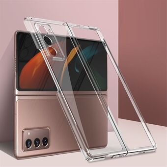 GKK For Samsung Galaxy Z Fold2 5G Transparent Electroplating PC Phone Case Folding Protective Shell