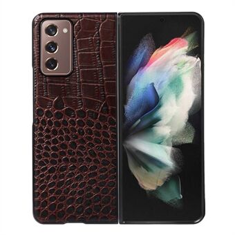 Voor Samsung Galaxy Z Fold2 5G 180 graden opvouwbare krokodil textuur lederen telefoon cover PC + TPU telefoon cover, accessoires