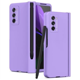 Hard PC Phone Flip Case for Samsung Galaxy Z Fold2 5G Shockproof Cover with Screen Protector