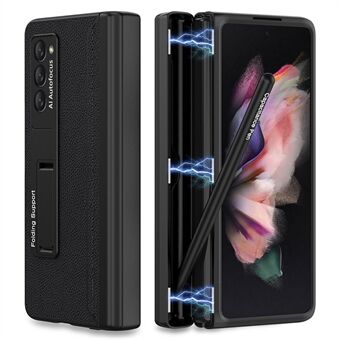 GKK Voor Samsung Galaxy Z Fold2 5G Kickstand Ontwerp Magnetische PC Mobiele Case Pen Slot Opvouwbare Telefoon Beschermhoes