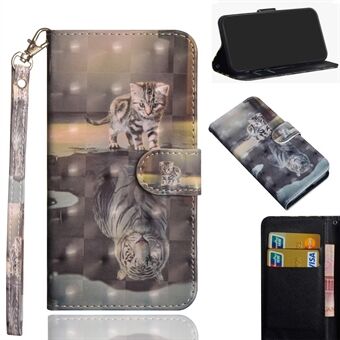 Light Spot Decor Pattern Printing Wallet Stand Leather Shell met riem voor Samsung Galaxy S20 FE 4G/FE 5G/S20 Lite/S20 FE 2022