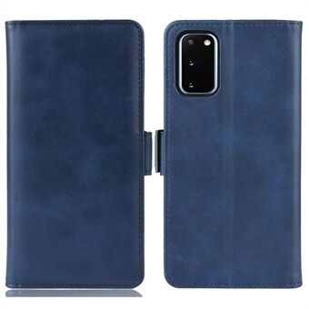 Flip Leather Shell met dubbele sluiting voor Samsung Galaxy S20 FE 4G/FE 5G/S20 Lite/S20 FE 2022 met Wallet Stand Design