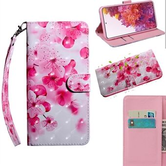 Light Spot Decor Pattern Printing Wallet Stand Leather Cover Case voor Samsung Galaxy S20 FE 4G/FE 5G/S20 Lite/S20 FE 2022