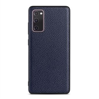 Voor Samsung Galaxy S20 FE/Fan Edition/S20 FE 5G/Fan Edition 5G/S20 Lite/S20 FE 2022 Litchi Textuur Echt Leer Gecoat TPU PC Combo Case