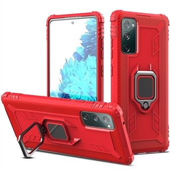 Voor Samsung Galaxy S20 FE 4G/5G/S20 Lite/S20 FE 2022 Vinger Ring Kickstand telefoon Case TPU Protector Shell