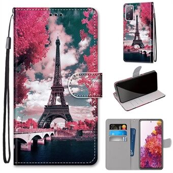 Voor Samsung Galaxy S20 FE 4G/5G/S20 Lite/S20 FE 2022 Anti-Drop Wallet Stand Case Patroon Afdrukken Shell