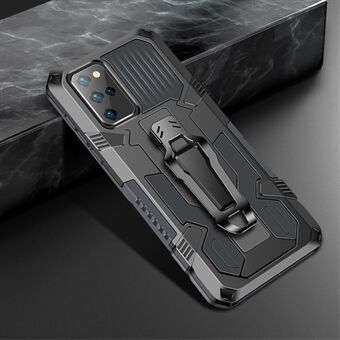 Back Clip Plastic + TPU Hybrid Case Kickstand Shell voor Samsung Galaxy S20 FE 4G/FE 5G/S20 Lite/S20 FE 2022