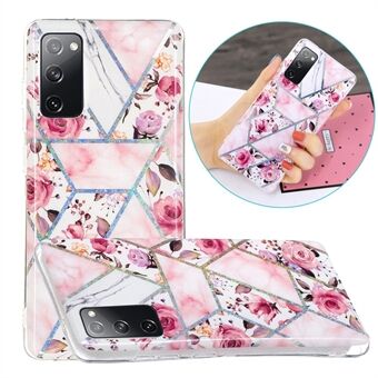 Marmeren patroon afdrukken IMD Design TPU Cover voor Samsung Galaxy S20 FE 4G/FE 5G/S20 Lite/S20 FE 2022