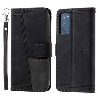 TTUDRCH Voor Samsung Galaxy S20 FE 2022/S20 FE/S20 Fan Edition/S20 FE 5G/S20 Fan Edition 5G/S20 Lite 004 Splicing PU lederen RFID Blocking Stand Wallet Phone Case met riem