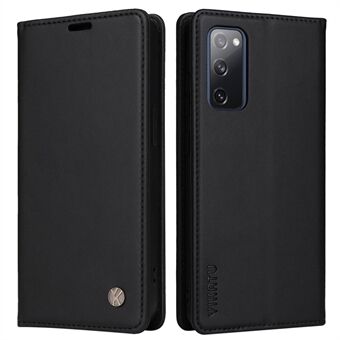 YIKATU YK-001 voor Samsung Galaxy S20 FE / S20 FE 5G / S20 FE 2022 / S20 Lite PU Leer Anti- Scratch Case Telefoon Portemonnee Stand Cover
