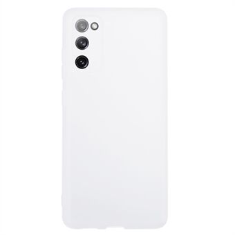 Voor Samsung Galaxy S20 FE / S20 FE 5G / S20 Lite / S20 FE 2022 TPU Hoesje Matte Telefoonhoesje (Nauwkeurige Uitsparingen) - Transparant Wit