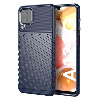 Thunder Series Twill Texture TPU beschermhoes voor Samsung Galaxy A12