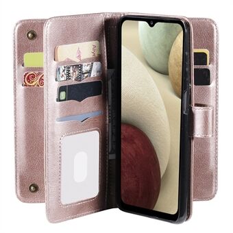 Wallet Design Multifunctioneel 10 kaartsleuven Shell voor Samsung Galaxy A12