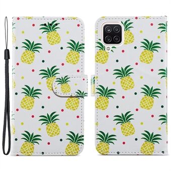 Wallet Stand Design Patroon Afdrukken Lederen Telefoon Case Cover voor Samsung Galaxy A12