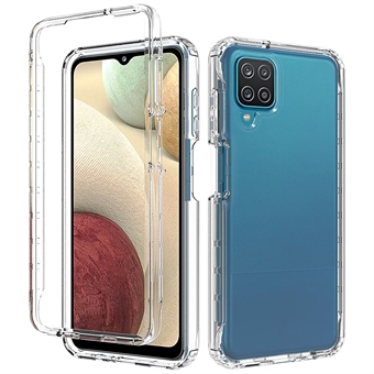 Helder ontwerp, transparant, slank, harde achterkant van de pc Zachte TPU-bumper Hybride beschermende telefoonhoes voor Samsung Galaxy A12