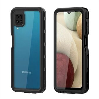 SHELLBOX IP68 Waterdicht Onderwater Full Body Shell Telefoon Cover [Ondersteuning Vingerafdruk Unlock] voor Samsung Galaxy A12