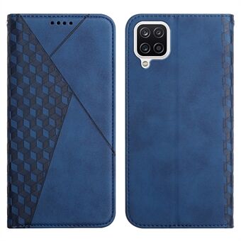 Geometrisch patroon lederen Touch Feel lederen telefoonhoes Stand Wallet Cover voor Samsung Galaxy A12