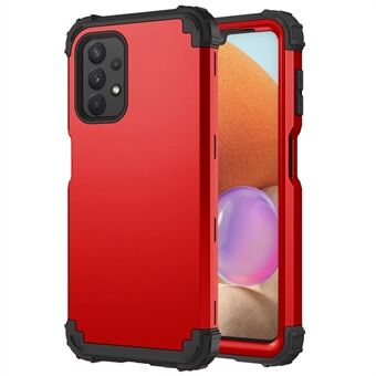 Voor Samsung Galaxy A12/A32 5G/M32 5G/A13 5G 3-in-1 Beschermende Telefoon Case Silicone + PC Versterkte Hoek Hybrid Cover