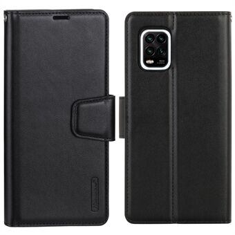 HANMAN Mill Serie voor Samsung Galaxy A12 PU Lederen Portemonnee Flip Cover Magnetische Sluiting Stand Folio Telefoon Case: