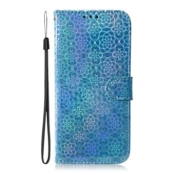 Leren Stand -hoesje met bloemenpatroon voor Samsung Galaxy S21 5G