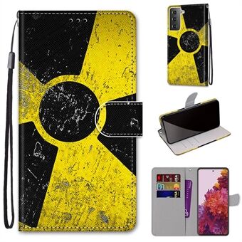 Stand Leren Hoesje Nieuwe hoes met patroon voor Samsung Galaxy S21