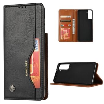 Auto-absorbed wallet Stand telefoonhoesje voor Samsung Galaxy S21 + 5G
