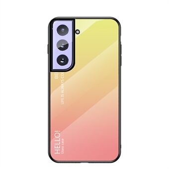 Ultradun en licht telefoonhoesje van gehard glas met kleurverloop voor Samsung Galaxy S21 5G