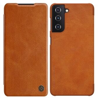 NILLKIN Qin-serie lederen kaarthouderhoes voor Samsung Galaxy S21